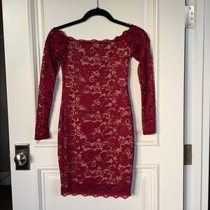red lace Windsor dress
